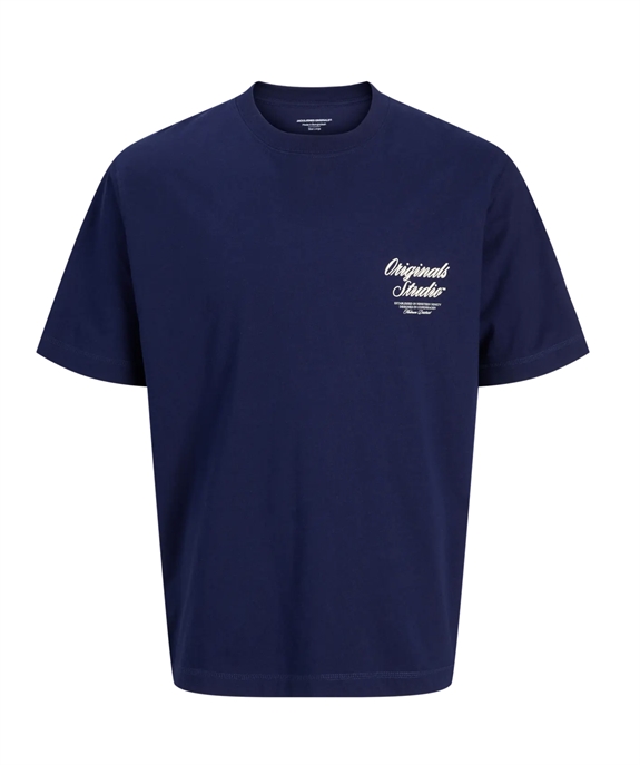 Jack & Jones Norrebro Typo Tee SS - Ocean Cavern